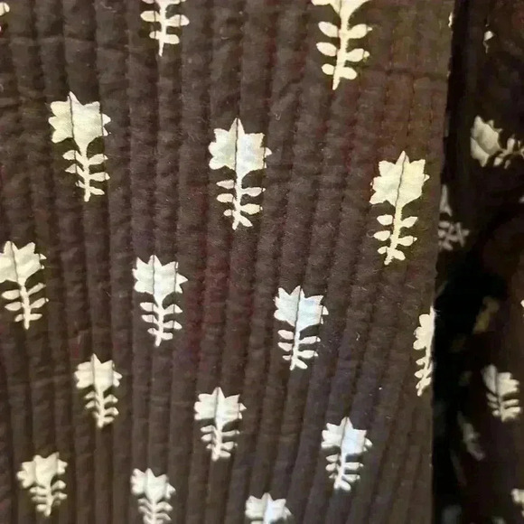 Reversible Quilted Ladies Asian Inspired Jacket Navy & Green Measures L - Picture 2 of 5